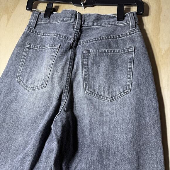 UNIQLO Gray Denim Jeans Womens Size 22 High Rise Straight Leg Casual - Picture 8 of 10